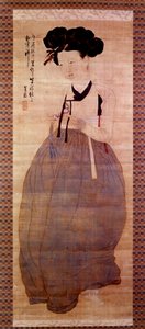 Arte coreana: Ritratto di geisha da Korean School