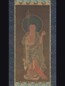 Rotolo appeso di Kshitigarbha, 1300-50 da Korean School