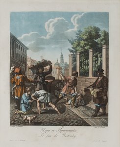 Il gioco del Pristenok, ca 1812 da Korneev