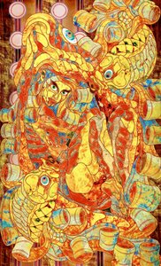 Figura in mosaico dai colori vivaci da Kostyantin Malginov