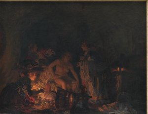 Leonora Christina esaminata in prigione da Kristian Zahrtmann