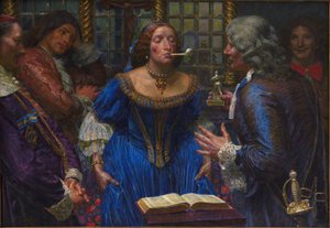 Regina Cristina nel Palazzo Corsini da Kristian Zahrtmann