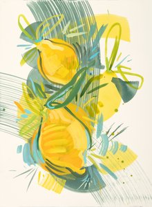 Limoni astratti dai colori vivaci da Kristin Cronic
