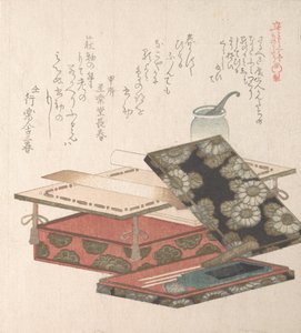 Tavolo e set da scrittura da Kubo Shunman