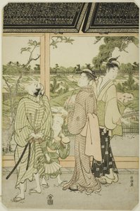 Visione delle targhe votive a Mukojima da Kubo Shunman