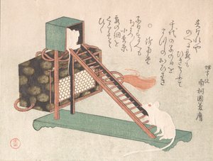 Topi bianchi che giocano, probabilmente 1816