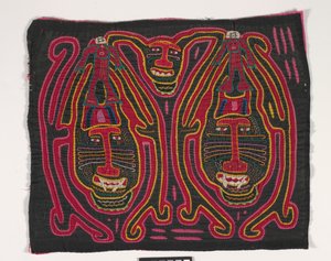 Pannello di camicia (mola) (cotone applicato) da Kuna Indian Culture