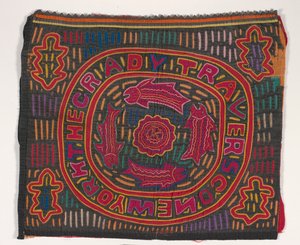 Pannello di camicia (mola) da Kuna Indian Culture