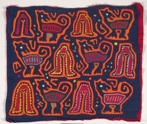 Pannello di camicia (mola) da Kuna Indian Culture