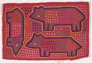 Pannello di camicia (mola) da Kuna Indian Culture