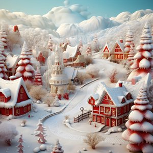 3D nevoso Natale 4