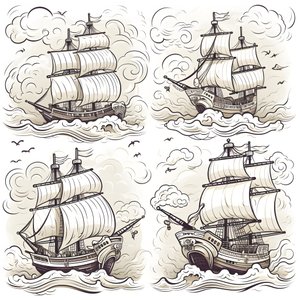 4 tipi di contorno in bianco e nero 3