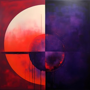 Cerchio viola e cerchio rosso da Kurt Heppke