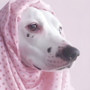 Affascinante primo piano di un maiale rosa con macchie dalmata su sfondo bianco 4