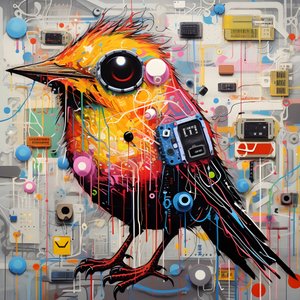 Graffiti uccello 2