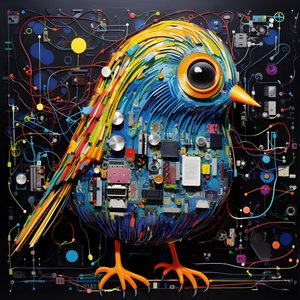 Graffiti uccello 4