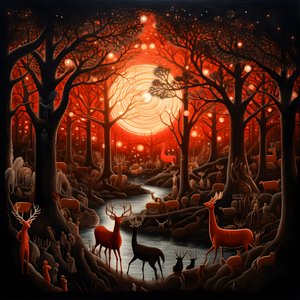 persone negoziano con un dio cervo magico luna 1