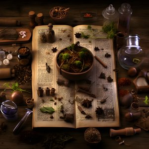 Rappresentazioni visive di teorie sul manoscritto, come guide mediche a base di piante, lingue aliene e sofisticate bufale 3