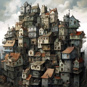 una città di case sdraiate 1 da Kurt Heppke