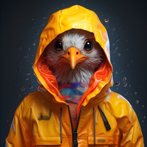 un animale con un impermeabile 1