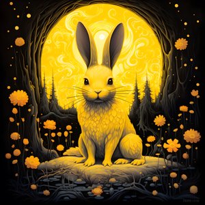 un coniglio giallo 3