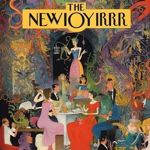 Copertina colorata di New Yorker vintage cartoon gag 3