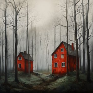 due case rosse nel bosco 1