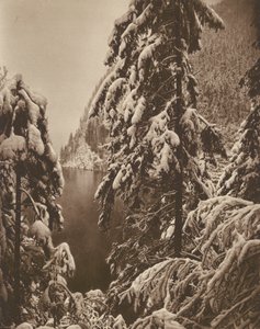 Il Konigssee vicino a Berchtesgaden (foto in b/n)