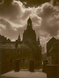 Dresda, Frauenkirche (foto in b/n) da Kurt Hielscher