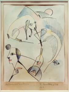 Il maiale starnutisce al cuore da Kurt Schwitters