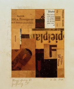Merzzeichnung 83 disegno F da Kurt Schwitters