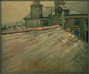 Senza titolo (Tetti delle case a Douglas, Isola di Man) da Kurt Schwitters