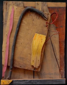 Senza titolo (Merzbild rosa-giallo)