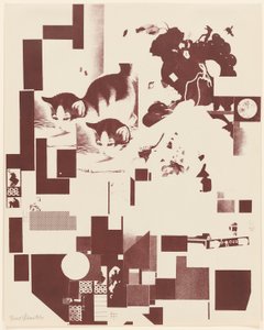 Senza titolo, n. 5 di 6 dal portfolio Merz 3. Kurt Schwitters 6 Litografie. Merz Mappe. Primo Portfolio del Merz Verlag da Kurt Schwitters