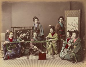 (Konkonchiki) Gioco per ragazze giapponesi da Kusakabe Kimbei