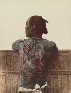 Tatuaggio giapponese, c.1880 da Kusakabe Kimbei