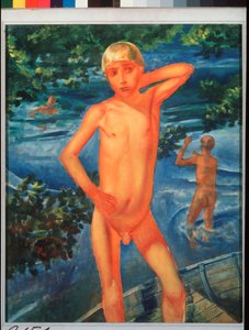 Ragazzi che fanno il bagno da Kuzma Sergeevich Petrov Vodkin