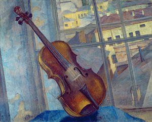 Violino, 1918 da Kuzma Sergeevich Petrov Vodkin