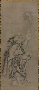 Hotei con Immortali Daoisti: Immortale con Zucca e Drago da Kyūseki Tomonobu
