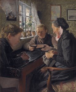 Un bambino visita i suoi nonni la domenica da Laurits Andersen Ring