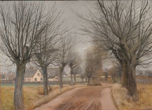 Una strada vicino a Vinderød, Zelanda da Laurits Andersen Ring