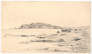 Monte Pellegrino visto dalla costa di Palermo da Laurits Andersen Ring