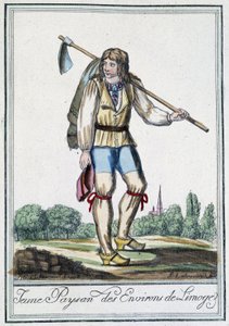 Giovane contadino dei dintorni di Limoges - in "Encyclopédie des voyages" di J. Grasset St Sauveur, Deron, Parigi