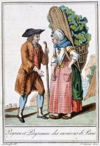 Contadino e contadina di Parigi da L.F. Labrousse