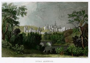 Castello di Alnwick, Northumberland, XVIII-XIX secolo da L Kunstvortag