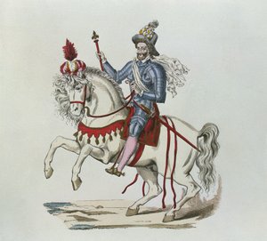 Ritratto equestre di Enrico IV nel 1596 da Lacoste jeune