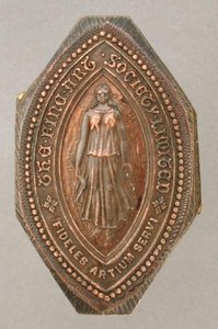 Sigillo della Compagnia della Società di Belle Arti da Lady  Butler
