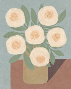 Fiori Bianchi in Vaso Giallo da Lady Ann de Borja