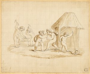 Putti che recitano scene mitologiche da Lady Diana Beauclerk