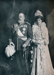 Re Edoardo VII con la regina Alessandra da Lafayette